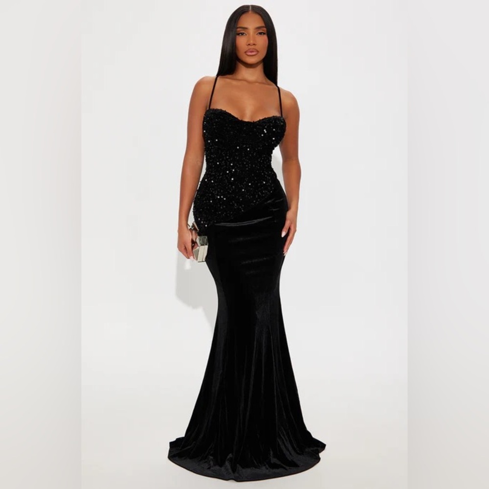 Fashion Nova Glitz Baby Maxi Gown